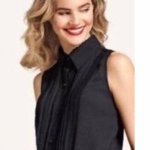 CAbi black Jagger sleeveless blouse size S
